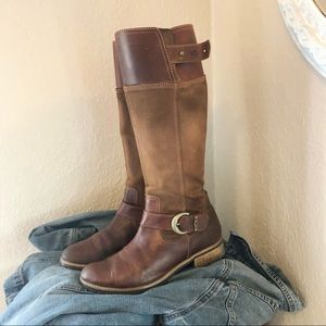 Timberland Mixed Suede and Leather Riding Boots